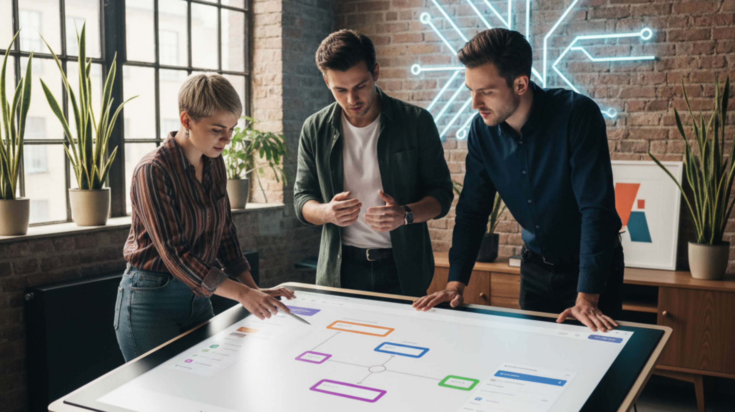 Professionals die samenwerken aan projecten